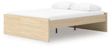 Onita Queen Platform Bed back view showing frame