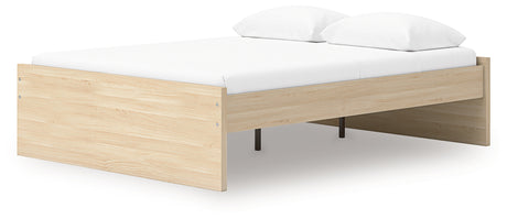 Onita Queen Platform Bed back view showing frame