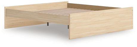 Headboard close-up with natural finish