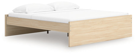 Onita platform bed angled side view