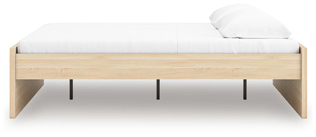 Onita bed corner detail with natural laminate finish