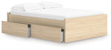 Onita Full Platform Bed headboard close-up