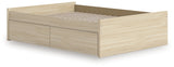 Back view of Onita Full Platform Bed frame