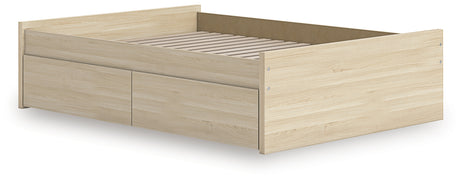 Back view of Onita Full Platform Bed frame