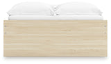 Top view of Onita Full Platform Bed showing platform slats