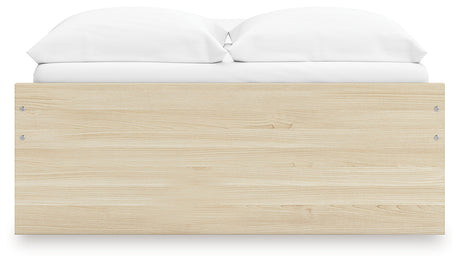 Top view of Onita Full Platform Bed showing platform slats