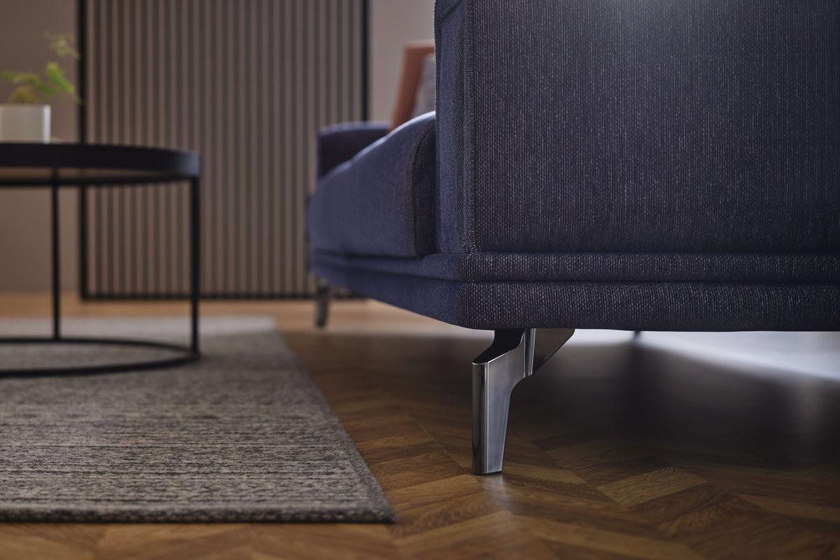 Evora Blue Gray 3-Seater Sofa Bed bed mechanism detail