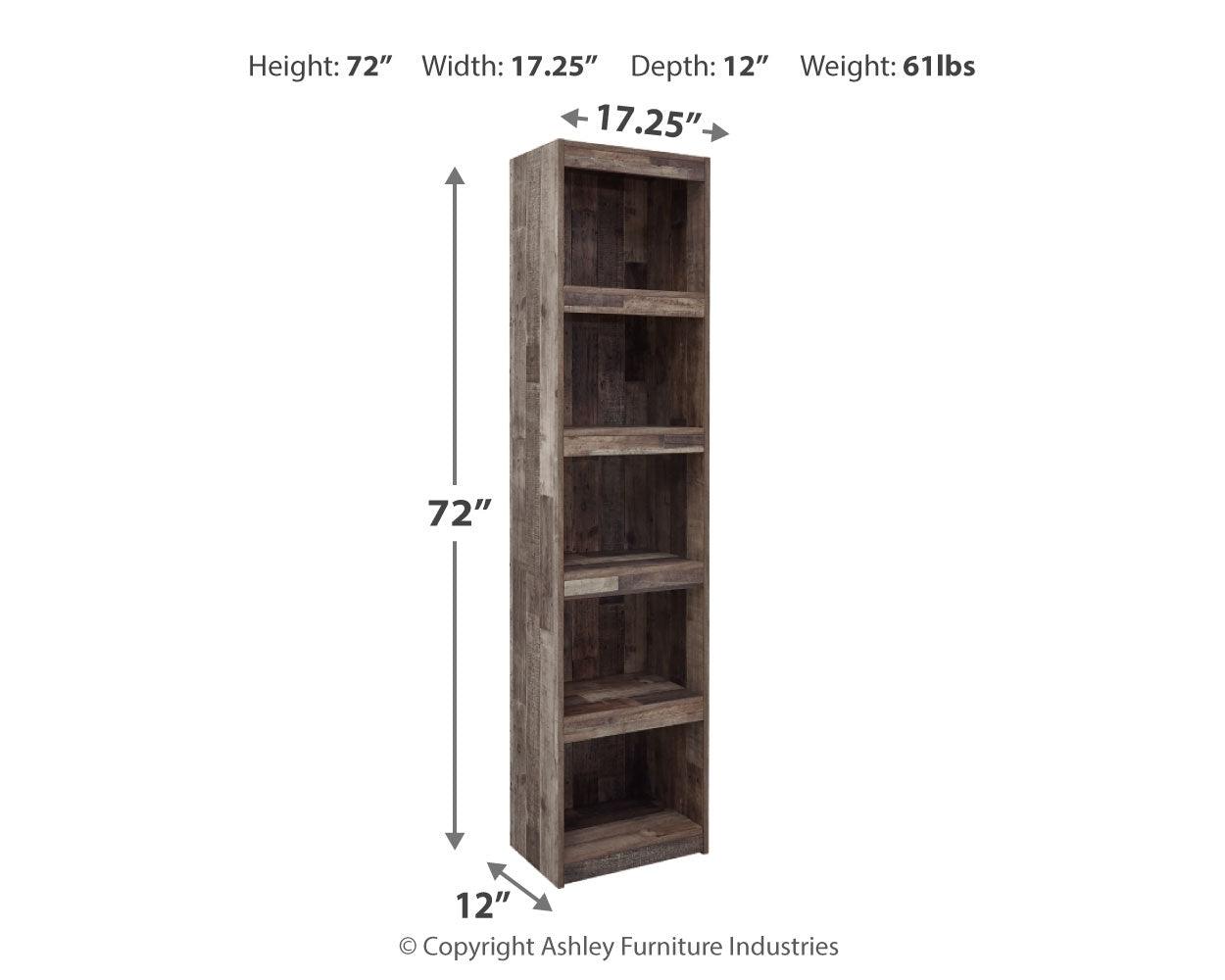 Dimension diagram for Derekson Multi Gray Pier TV Stand
