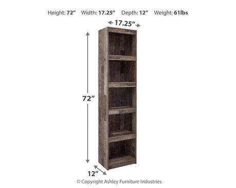 Dimension diagram for Derekson Multi Gray Pier TV Stand