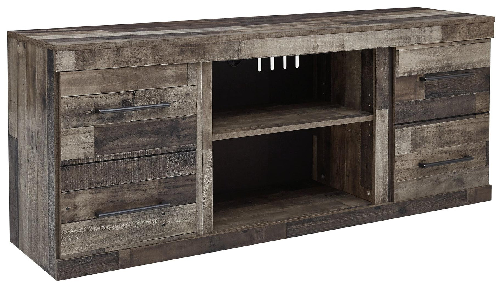 Derekson TV Stand front with doors closed