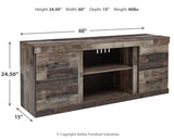 Derekson TV Stand dimension diagram