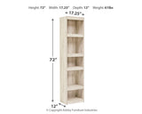 Bellaby Whitewash TV Pier dimensional diagram