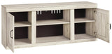 Bellaby Whitewash 60" TV Stand head-on view