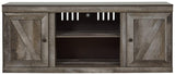 Wynnlow Gray 60 inch TV stand head on front view
