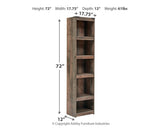 Dimension diagram of Trinell Brown Pier TV Stand