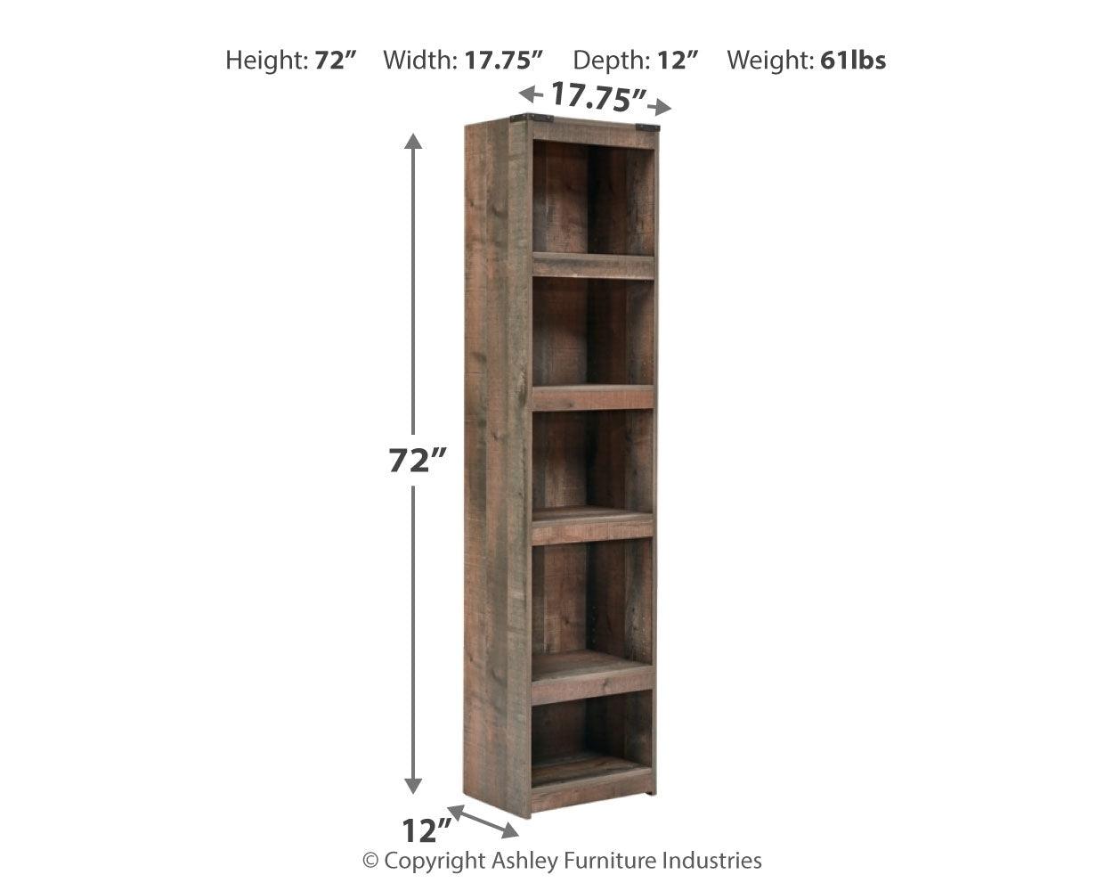 Dimension diagram of Trinell Brown Pier TV Stand
