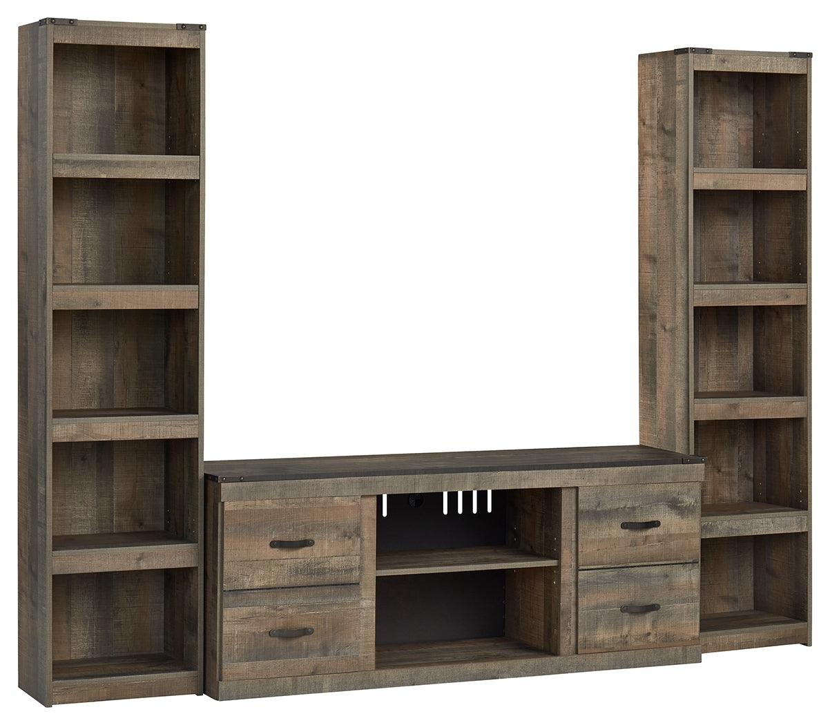 Trinell Brown 3-Piece Entertainment Center EW0446W10 - Ella Furniture
