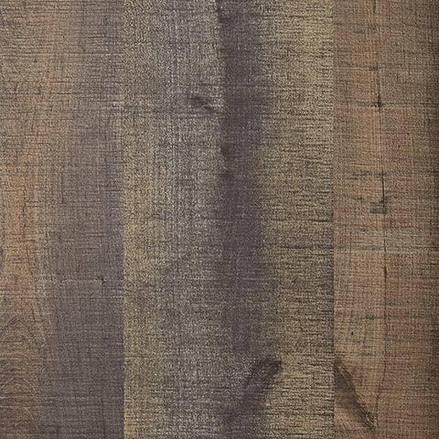 Close-up of Trinell Brown Pier TV Stand finish and texture