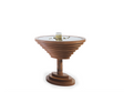Tina Walnut End Table front angle in walnut finish