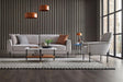 Dante Light Gray 3-Seater Sofa main front view