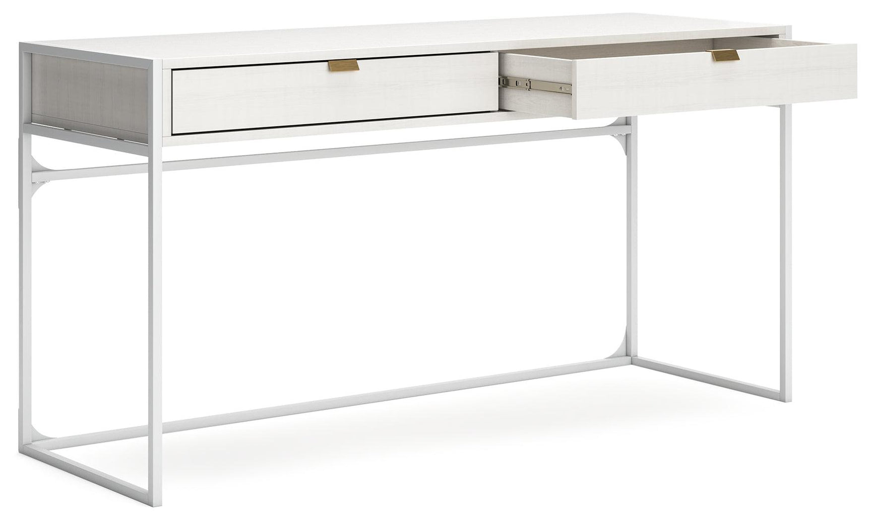 Alternate angle showing overall modern design of Deznee desk