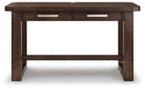 Chair and desk arrangement of Breckington home office set