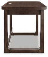 Side view Breckington desk showing profile