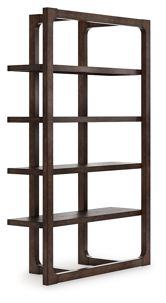 Breckington bookcase angled side view