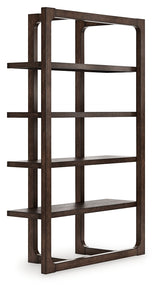 Breckington dark brown home office desk with chair and storage set