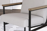 Montia chair close-up on arm rail and fabric