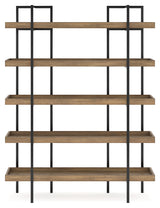 Montia 76-inch bookcase head-on front view