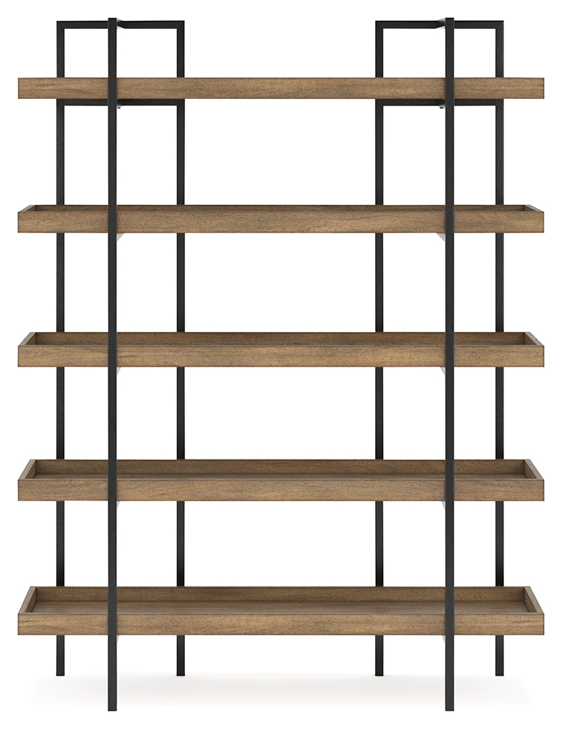 Montia 76-inch bookcase head-on front view