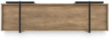 Montia 76-inch bookcase top view