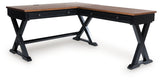 Wildenauer Brown/Black Home Office Desk