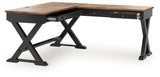 Wildenauer Brown/Black Home Office Desk
