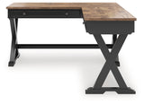 Wildenauer Brown/Black Home Office Desk
