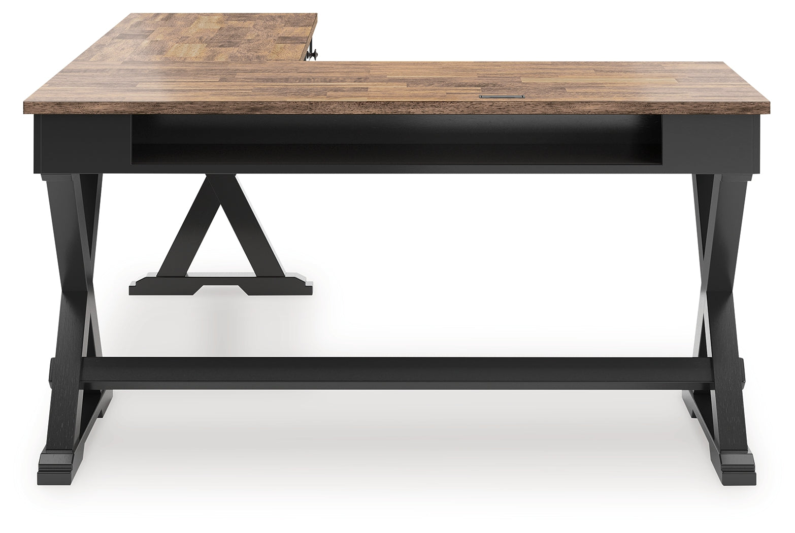 Wildenauer Brown/Black Home Office Desk