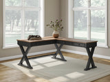 Wildenauer Brown/Black Home Office Desk