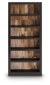 Wildenauer 75 inch brown and black bookcase front view