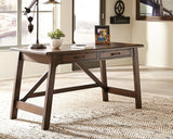 Baldridge Rustic Brown Home Office Desk front view