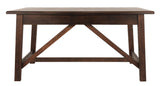 Close-up of drawer and antiqued hardware on Baldridge desk