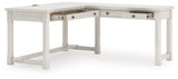 Open drawer view of Robbinsdale L-Shaped Desk