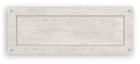 Robbinsdale antique white 75 inch bookcase top view