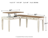 Realyn desk overall top view