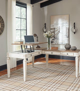 Realyn home office desk in styled room setting B