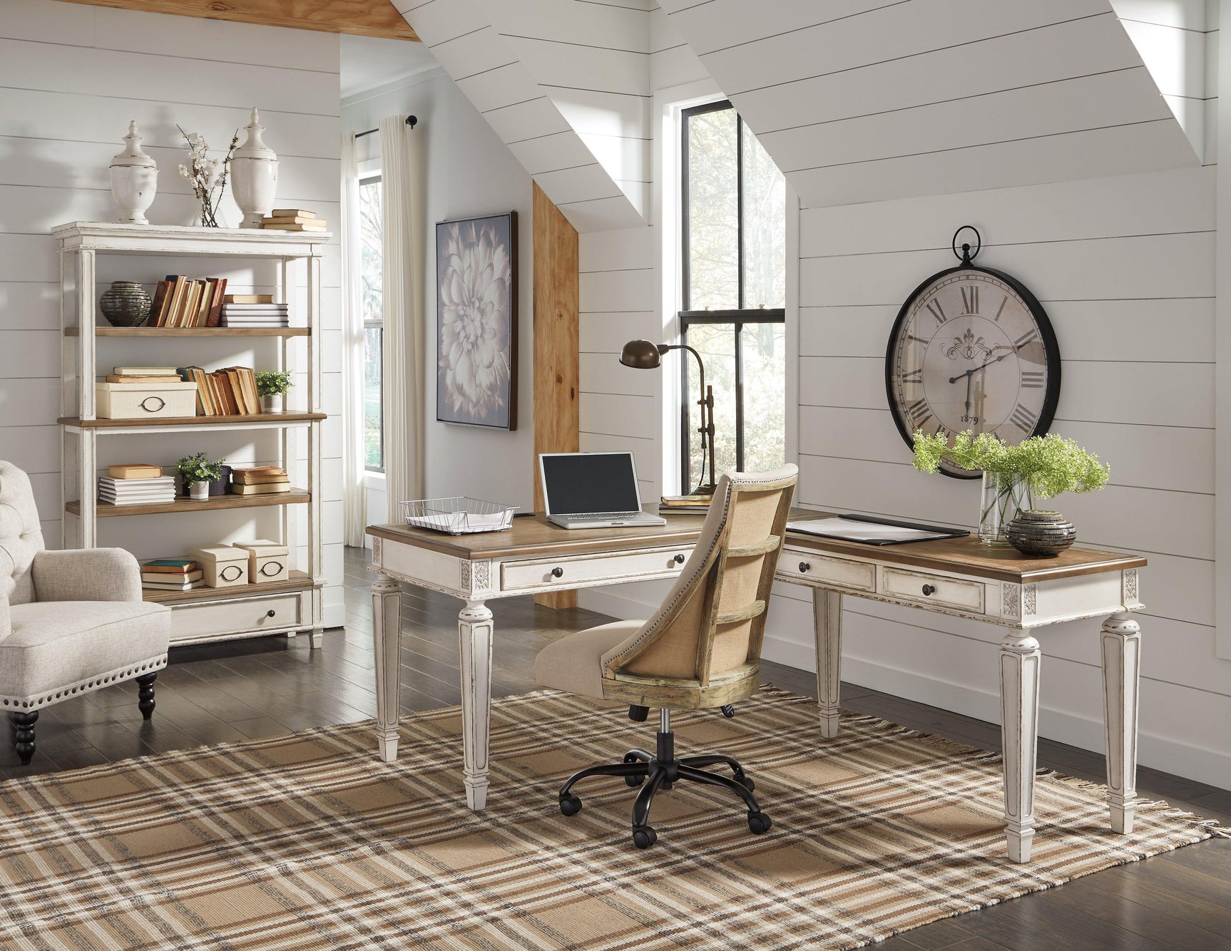 Realyn desk from side angle