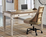Realyn desk styled home office setting
