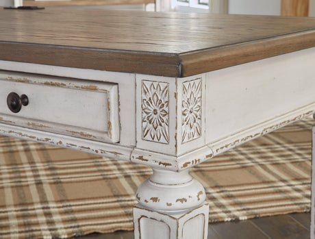 Realyn desk finish close-up