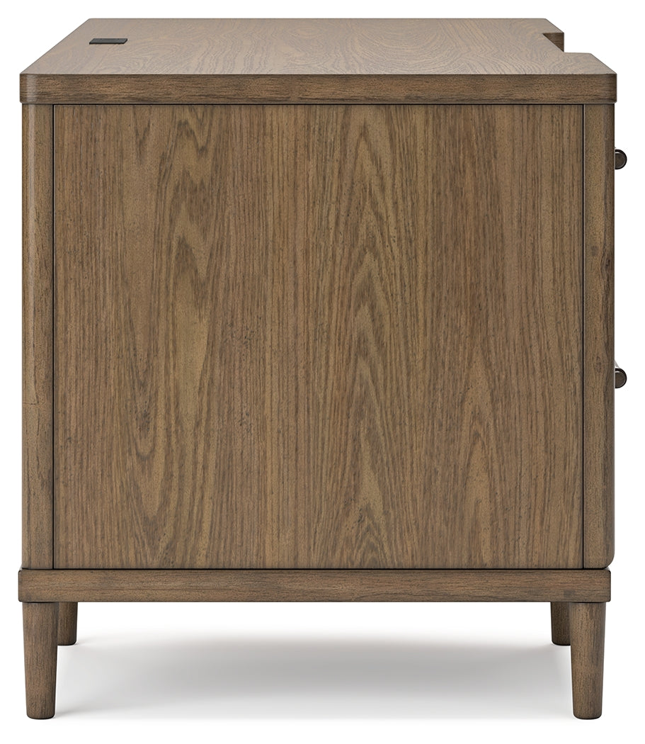 Roanhowe Brown Home Office Desk and Storage