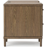 Roanhowe Brown Home Office Desk and Storage